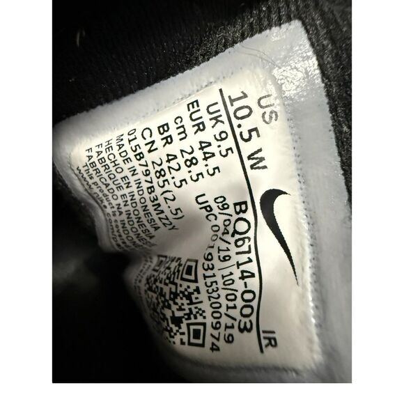 Nike Revolution 5 Black Running Shoes Sneakers Size 10.5W - Picture 8 of 8